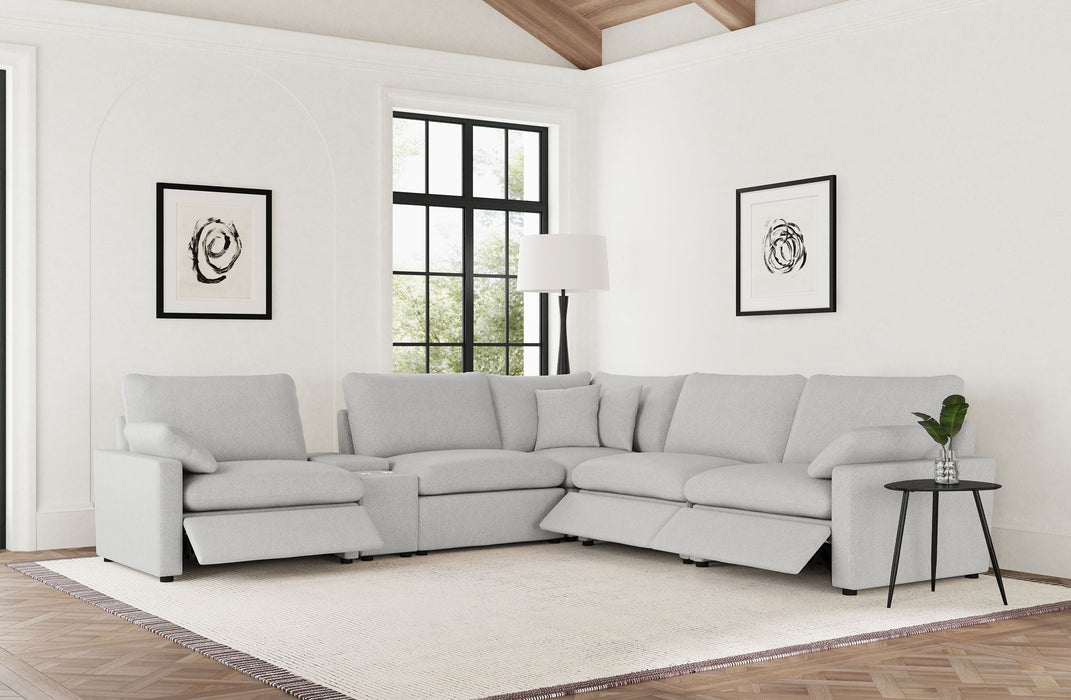Collins Non Recling Sectionals - U&U Home Budget Furniture (Carteret, NJ)