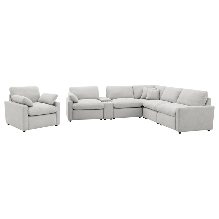 Collins Non Recling Sectionals - U&U Home Budget Furniture (Carteret, NJ)