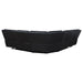 Hewitt Leather Upholstered Power Reclining Sectional Black - U&U Home Budget Furniture (Carteret, NJ)