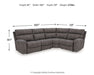 Next-Gen DuraPella Power Reclining Sectional - U&U Home Budget Furniture (Carteret, NJ)