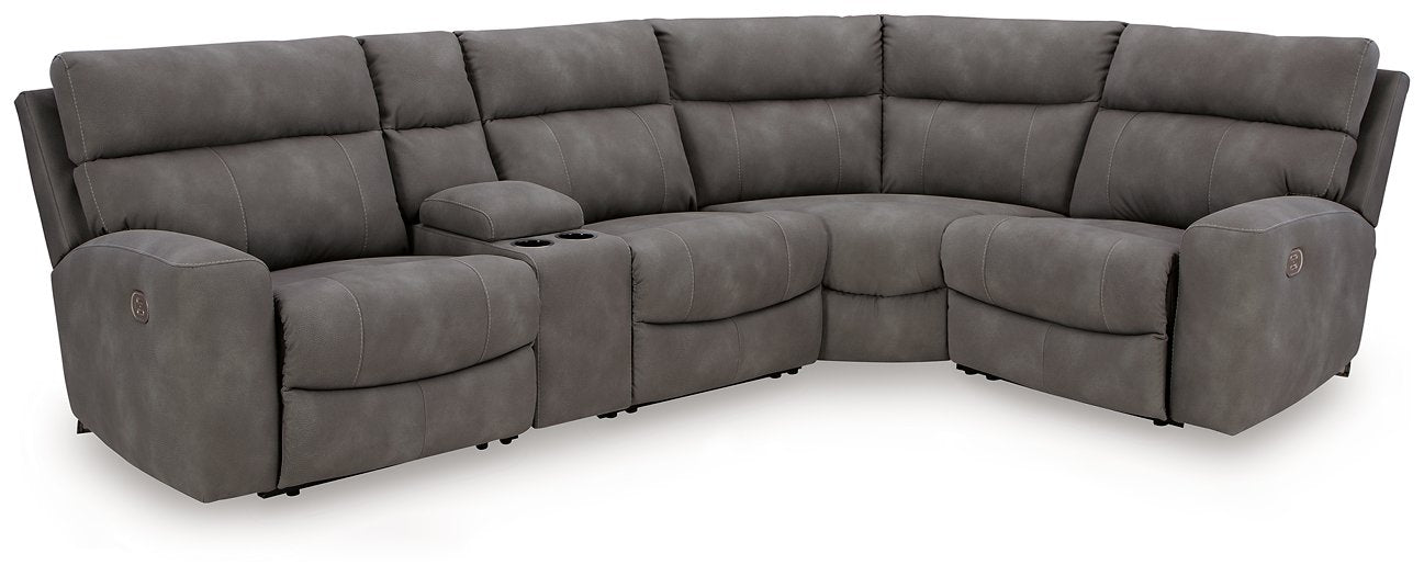 Next-Gen DuraPella Power Reclining Sectional - U&U Home Budget Furniture (Carteret, NJ)
