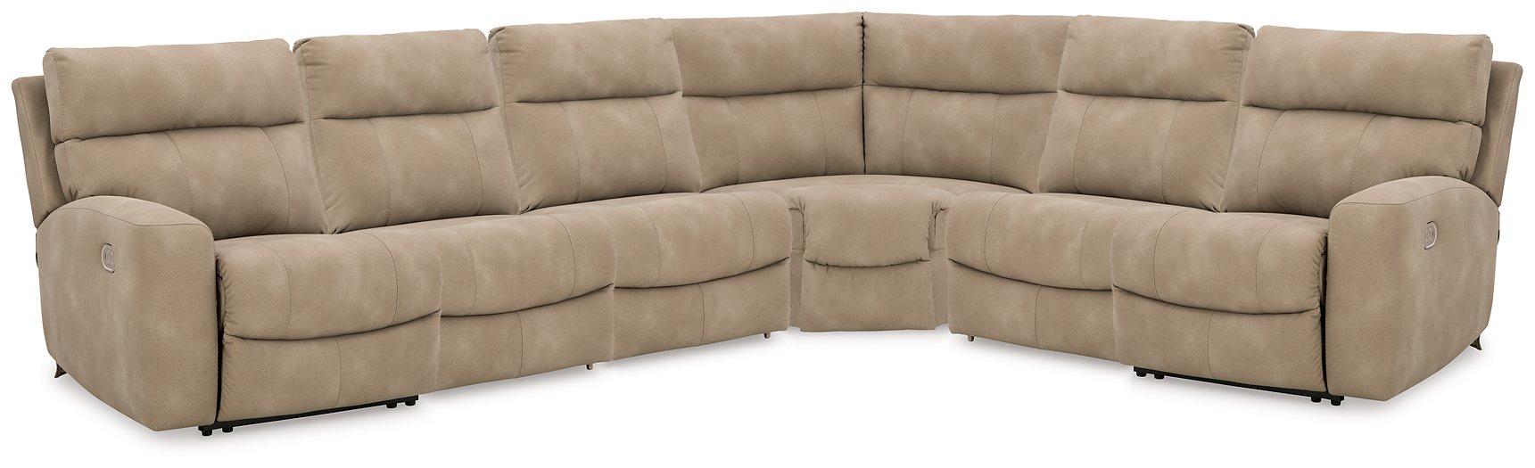 Next-Gen DuraPella Power Reclining Sectional - U&U Home Budget Furniture (Carteret, NJ)