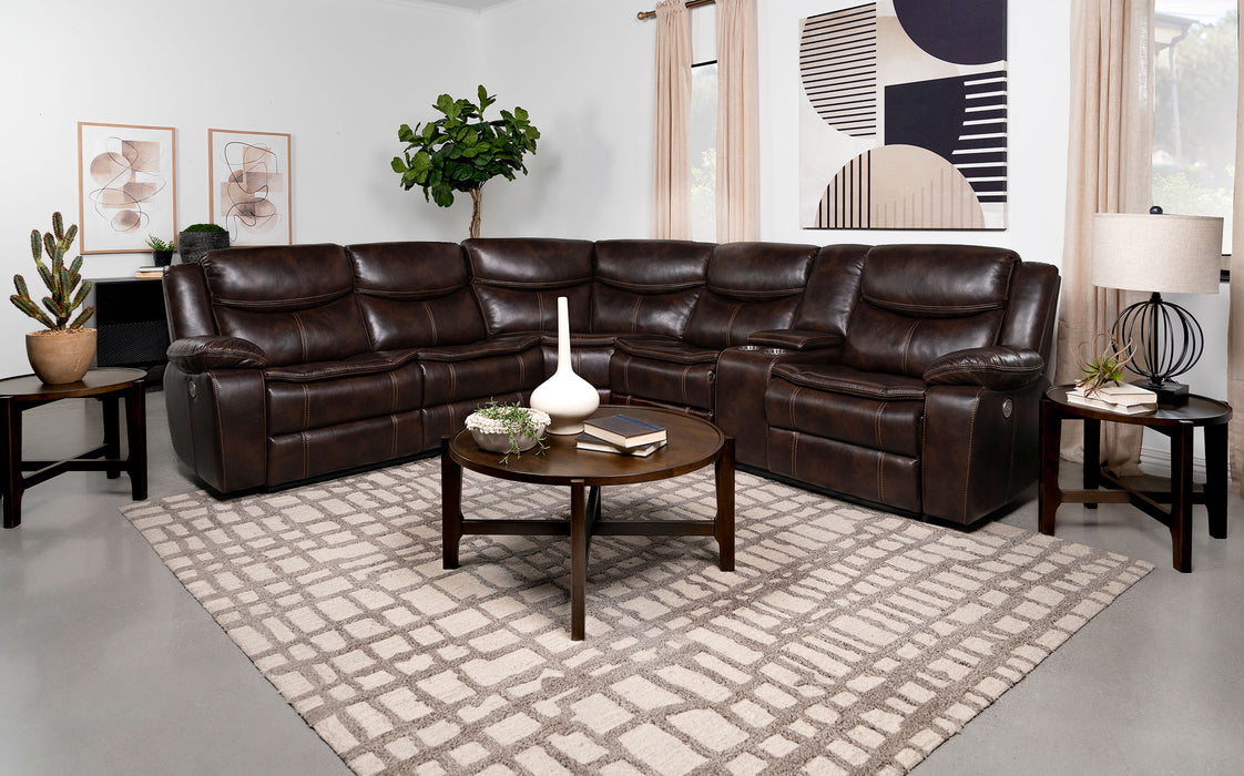 Sycamore Reclining Sectionals - U&U Home Budget Furniture (Carteret, NJ)