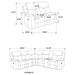 Sycamore Reclining Sectionals - U&U Home Budget Furniture (Carteret, NJ)