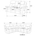 Sycamore Reclining Sectionals - U&U Home Budget Furniture (Carteret, NJ)