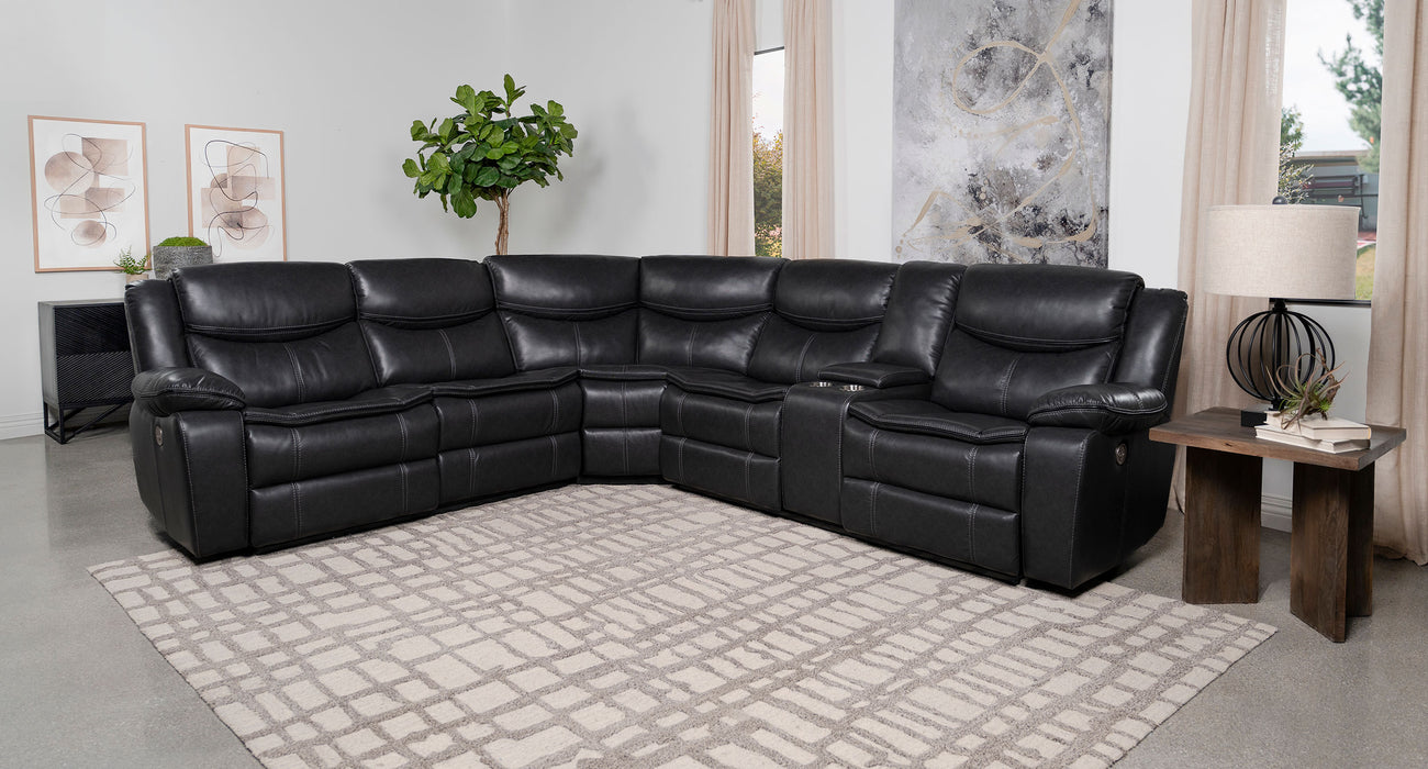 Sycamore Reclining Sectionals - U&U Home Budget Furniture (Carteret, NJ)