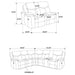Sycamore Reclining Sectionals - U&U Home Budget Furniture (Carteret, NJ)