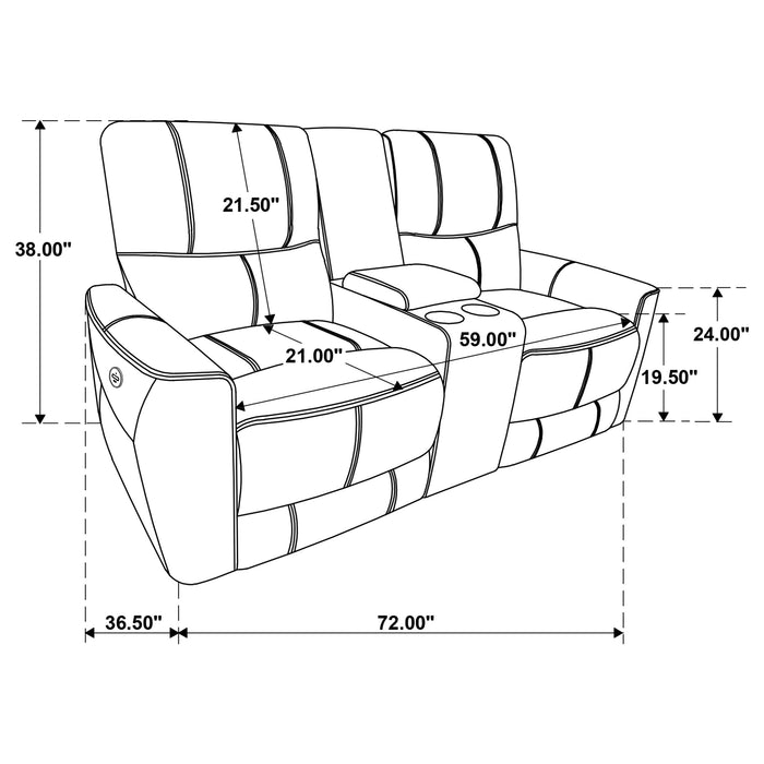 Greenfield Power Reclining 2 Pc Set - U&U Home Budget Furniture (Carteret, NJ)