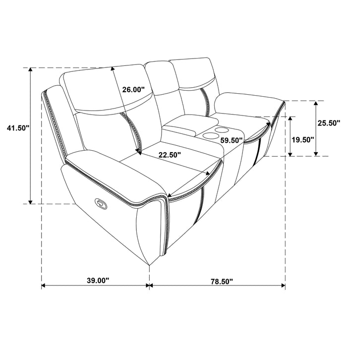 Sloane Reclining 3 Pc Set - U&U Home Budget Furniture (Carteret, NJ)