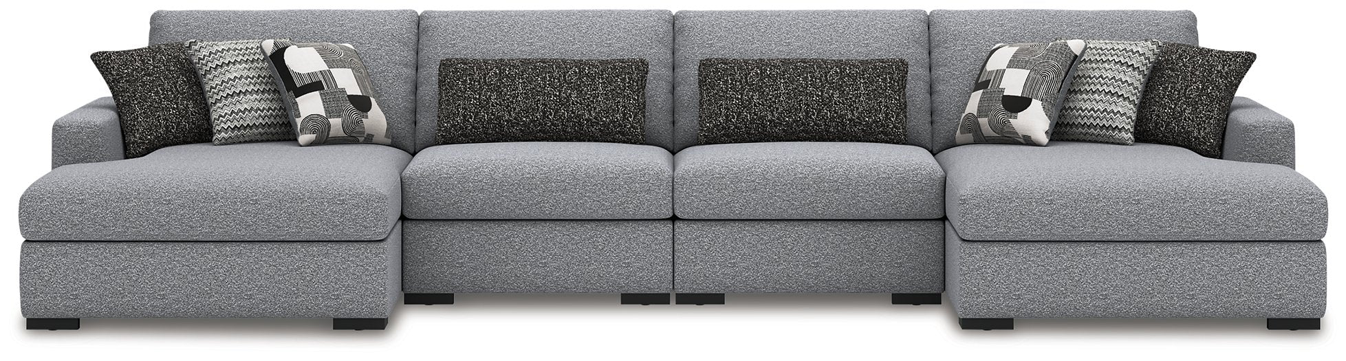 Bealton Sectional with Double Chaise - U&U Home Budget Furniture (Carteret, NJ)