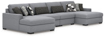 Bealton Sectional with Double Chaise - U&U Home Budget Furniture (Carteret, NJ)