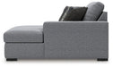 Bealton Sectional with Double Chaise - U&U Home Budget Furniture (Carteret, NJ)