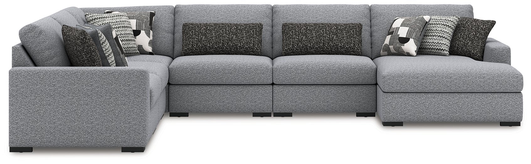 Bealton Sectional with Chaise - U&U Home Budget Furniture (Carteret, NJ)