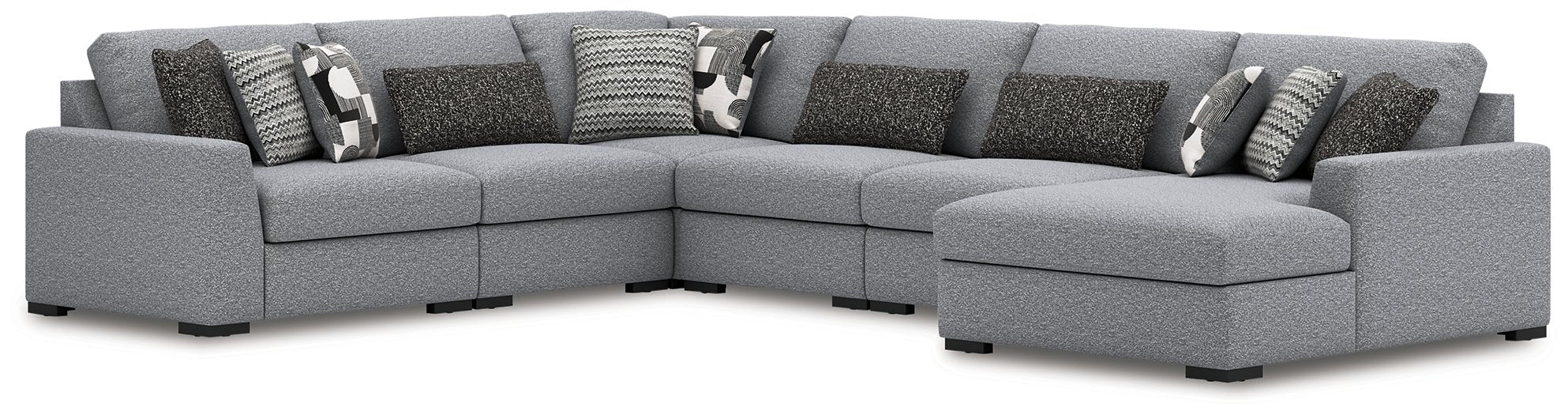 Bealton Sectional with Chaise - U&U Home Budget Furniture (Carteret, NJ)