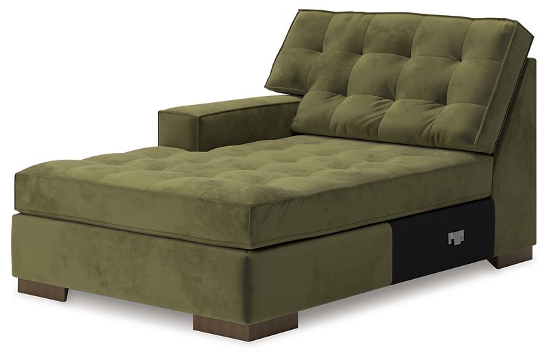 Caspian-Town Sectional with Chaise - U&U Home Budget Furniture (Carteret, NJ)