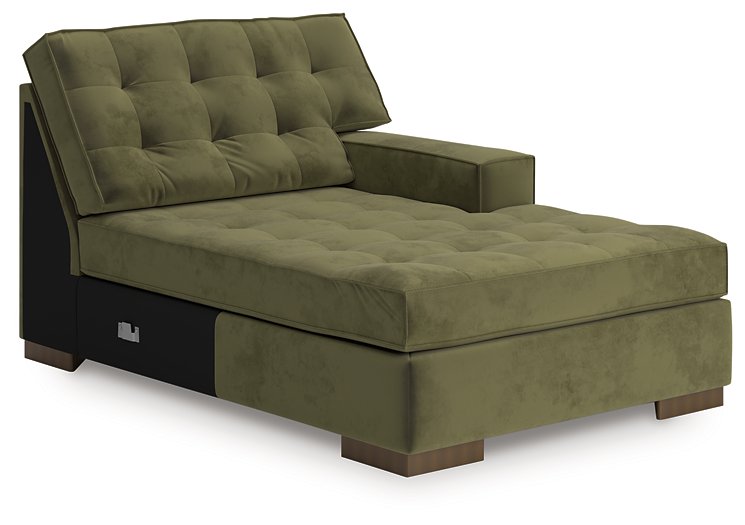 Caspian-Town Sectional with Chaise - U&U Home Budget Furniture (Carteret, NJ)