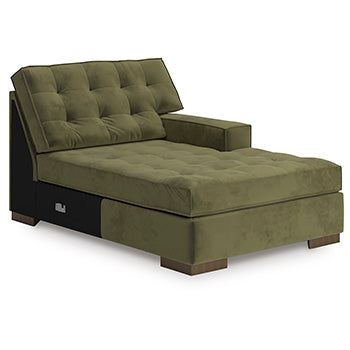 Caspian-Town Sectional with Chaise - U&U Home Budget Furniture (Carteret, NJ)