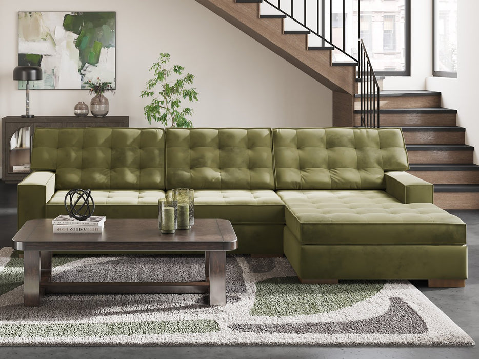 Caspian-Town Sectional with Chaise - U&U Home Budget Furniture (Carteret, NJ)