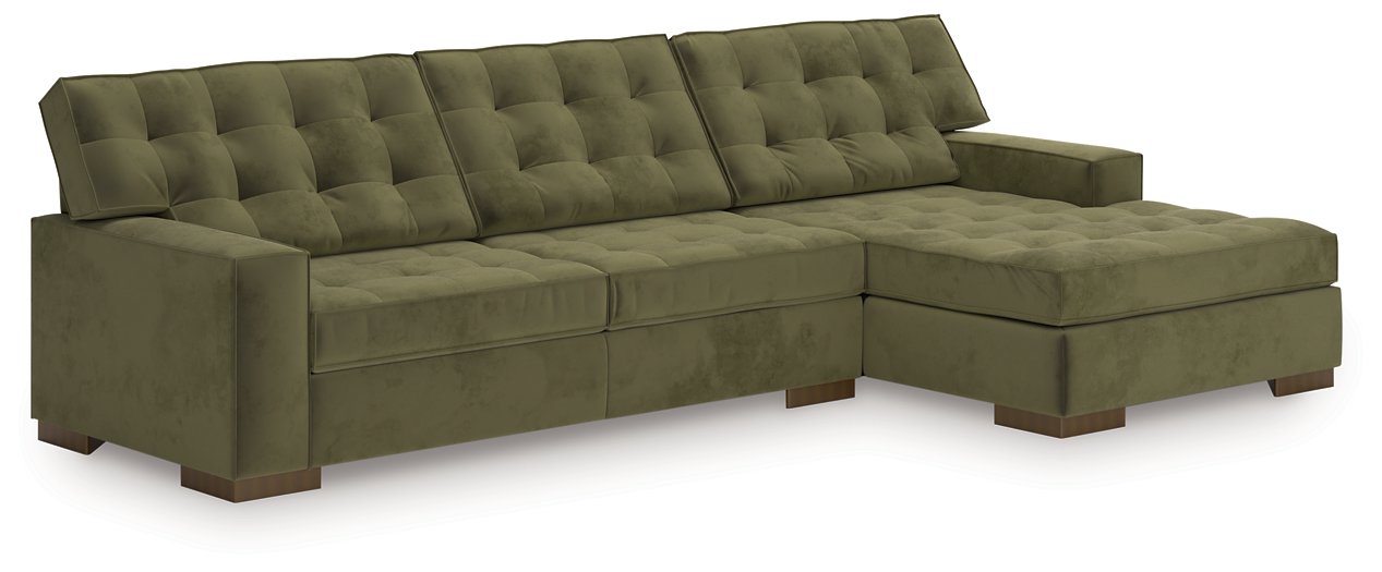 Caspian-Town Sectional with Chaise - U&U Home Budget Furniture (Carteret, NJ)