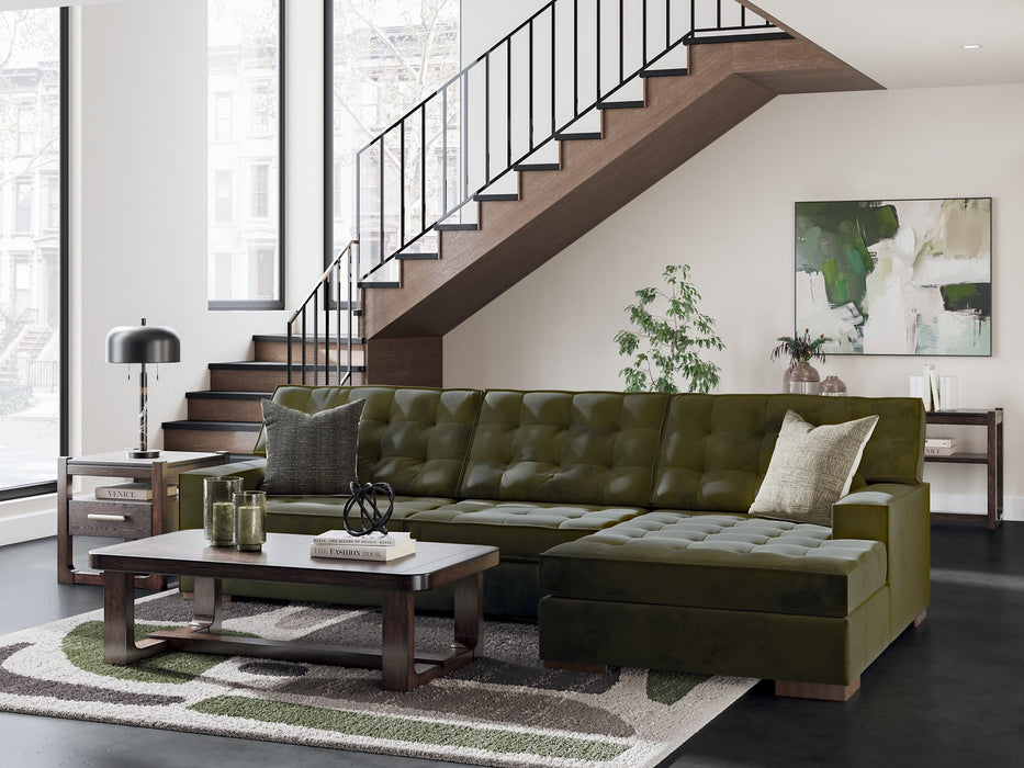 Caspian-Town Sectional with Chaise - U&U Home Budget Furniture (Carteret, NJ)