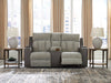 WhipLash Power Reclining Loveseat with Console - U&U Home Budget Furniture (Carteret, NJ)