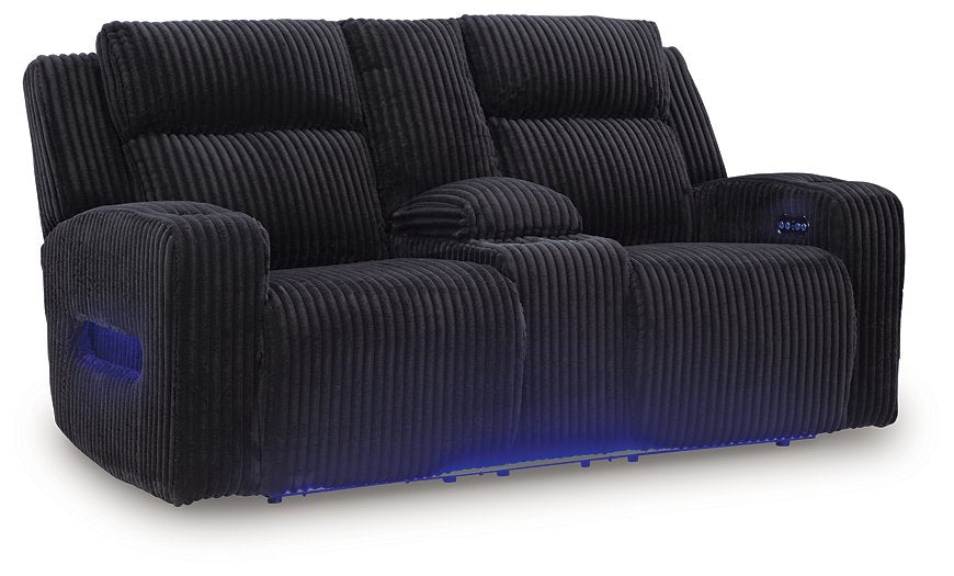 Forest Lake Power Reclining Loveseat with Console - U&U Home Budget Furniture (Carteret, NJ)