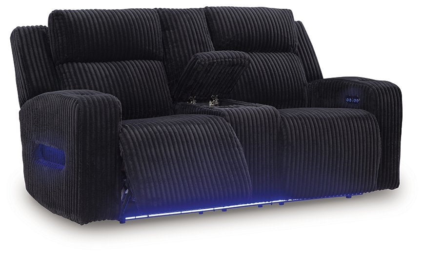 Forest Lake Power Reclining Loveseat with Console - U&U Home Budget Furniture (Carteret, NJ)