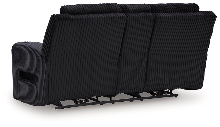 Forest Lake Power Reclining Loveseat with Console - U&U Home Budget Furniture (Carteret, NJ)