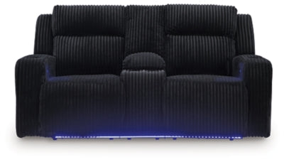 Forest Lake Power Reclining Loveseat with Console - U&U Home Budget Furniture (Carteret, NJ)