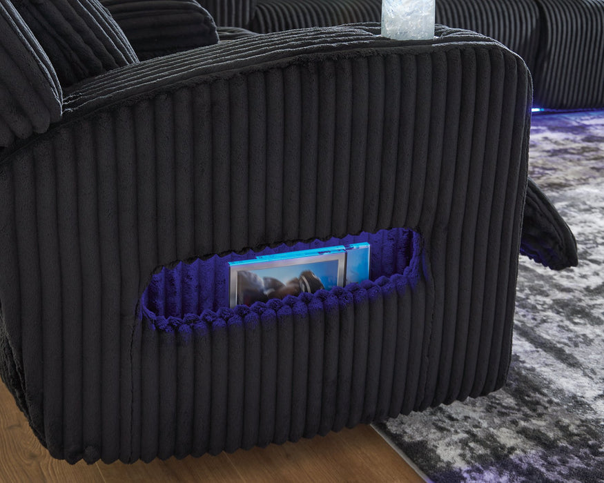 Forest Lake Power Reclining Loveseat with Console - U&U Home Budget Furniture (Carteret, NJ)