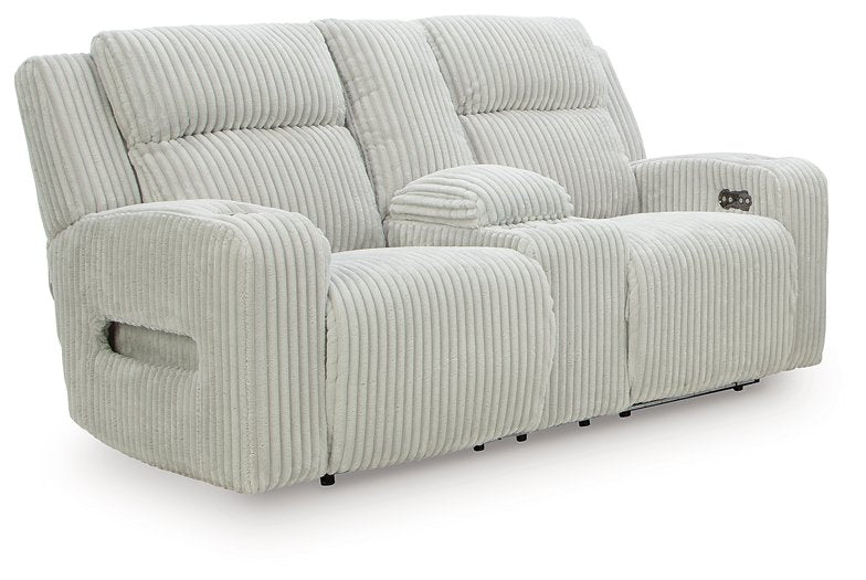 Forest Lake Power Reclining Loveseat with Console - U&U Home Budget Furniture (Carteret, NJ)