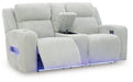 Forest Lake Power Reclining Loveseat with Console - U&U Home Budget Furniture (Carteret, NJ)