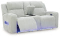 Forest Lake Power Reclining Loveseat with Console - U&U Home Budget Furniture (Carteret, NJ)