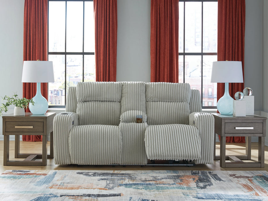 Forest Lake Power Reclining Loveseat with Console - U&U Home Budget Furniture (Carteret, NJ)
