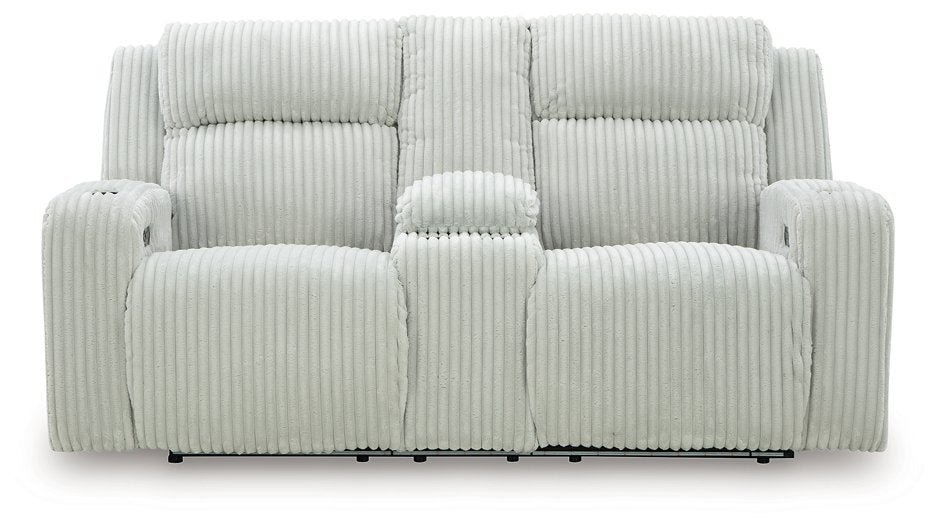 Forest Lake Power Reclining Loveseat with Console - U&U Home Budget Furniture (Carteret, NJ)