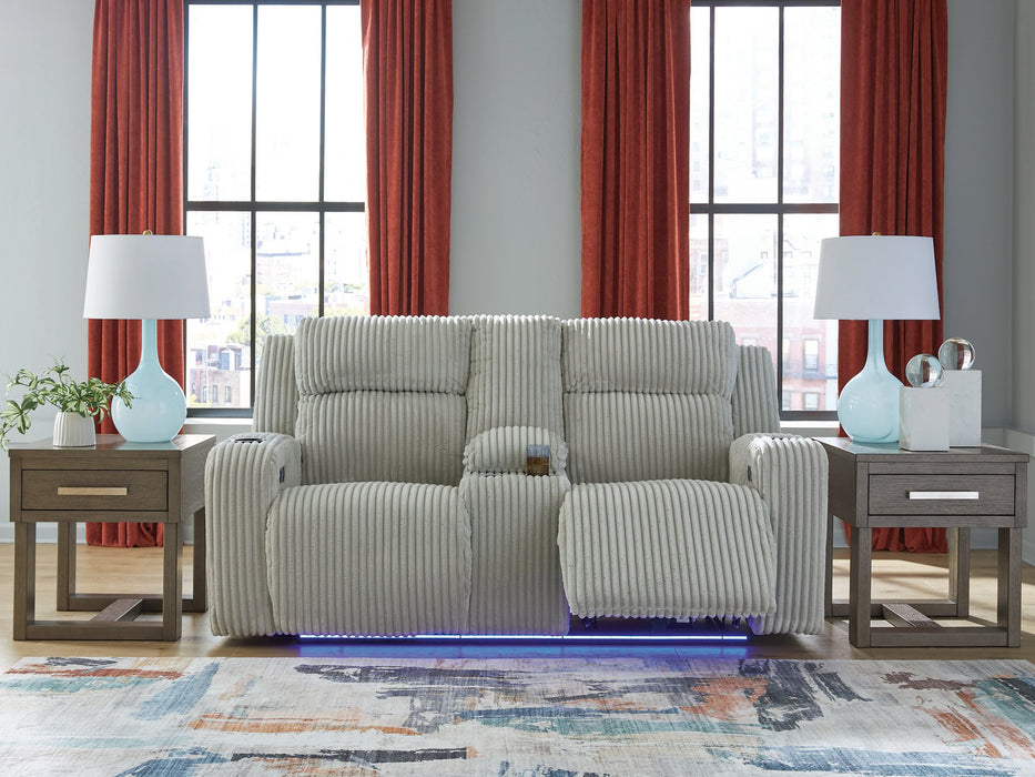 Forest Lake Power Reclining Loveseat with Console - U&U Home Budget Furniture (Carteret, NJ)