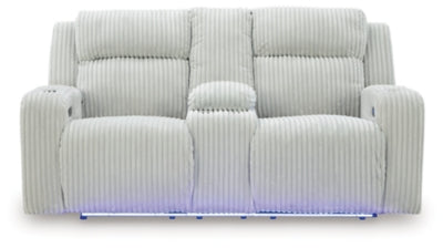 Forest Lake Power Reclining Loveseat with Console - U&U Home Budget Furniture (Carteret, NJ)
