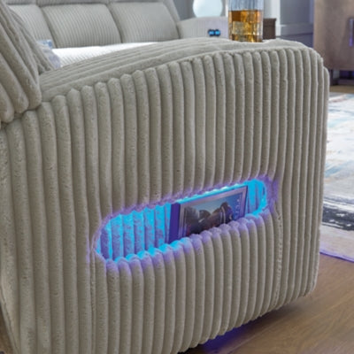 Forest Lake Power Reclining Loveseat with Console - U&U Home Budget Furniture (Carteret, NJ)