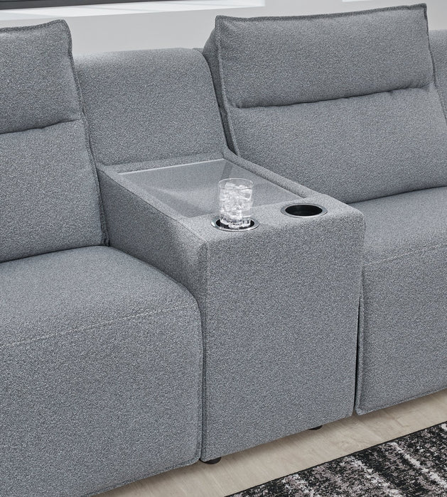 Modmax Power Reclining Sectional with Chaise - U&U Home Budget Furniture (Carteret, NJ)