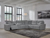 Modmax Reclining Sectional with Console - U&U Home Budget Furniture (Carteret, NJ)