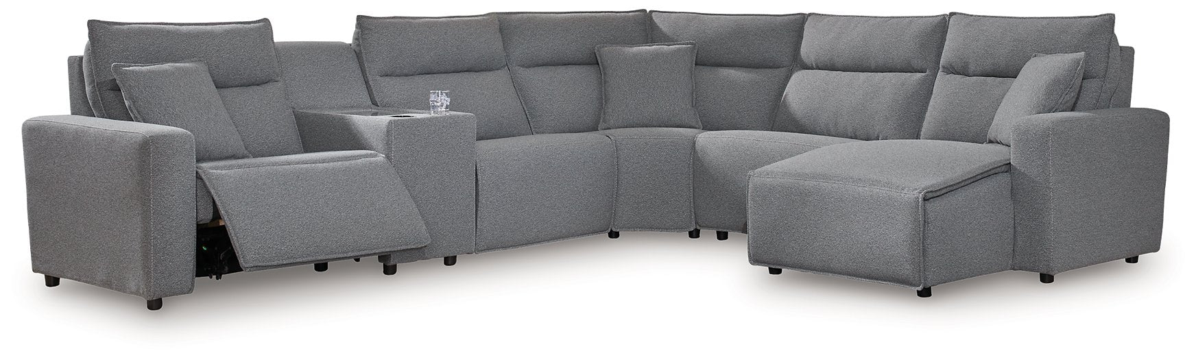Modmax Power Reclining Sectional with Chaise - U&U Home Budget Furniture (Carteret, NJ)
