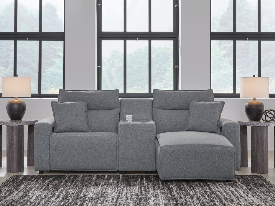 Modmax Power Reclining Sectional with Chaise - U&U Home Budget Furniture (Carteret, NJ)