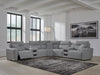 Modmax Power Reclining Sectional with Chaise - U&U Home Budget Furniture (Carteret, NJ)