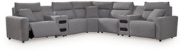 Modmax II Power Reclining Sectional with Audio Consoles - U&U Home Budget Furniture (Carteret, NJ)