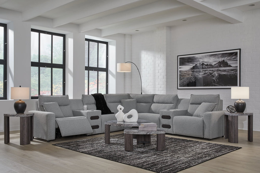 Modmax Power Reclining Sectional with Chaise - U&U Home Budget Furniture (Carteret, NJ)