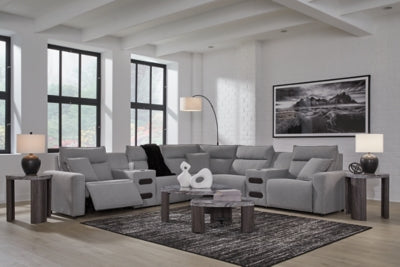 Modmax II Power Reclining Sectional with Audio Consoles - U&U Home Budget Furniture (Carteret, NJ)