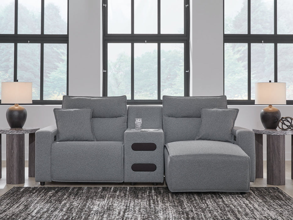 Modmax Power Reclining Sectional with Chaise - U&U Home Budget Furniture (Carteret, NJ)