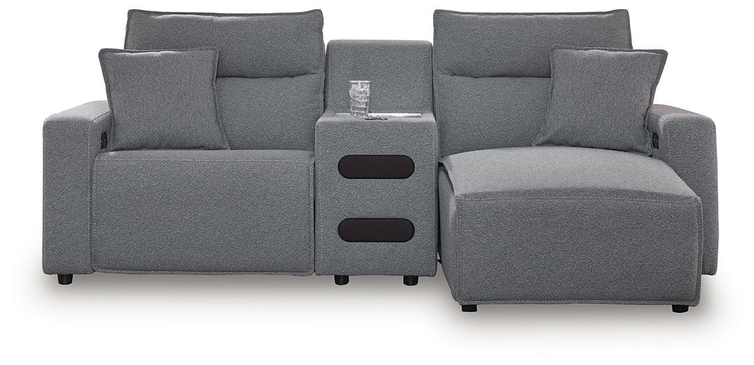 Modmax Power Reclining Sectional with Chaise - U&U Home Budget Furniture (Carteret, NJ)
