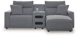 Modmax Power Reclining Sectional with Chaise - U&U Home Budget Furniture (Carteret, NJ)