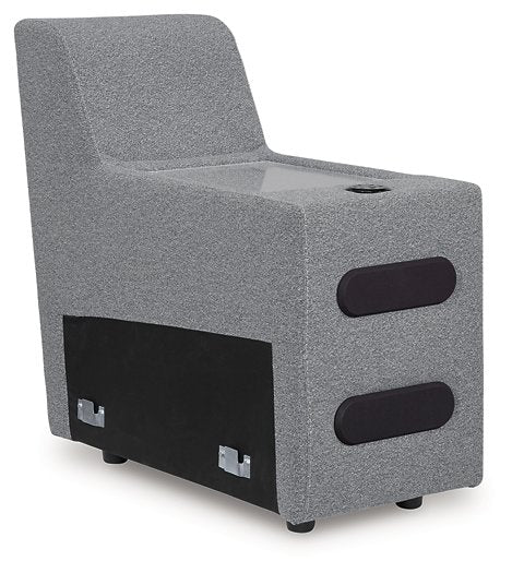 ModMax II Reclining Sectional with Chaise and Audio Console - U&U Home Budget Furniture (Carteret, NJ)